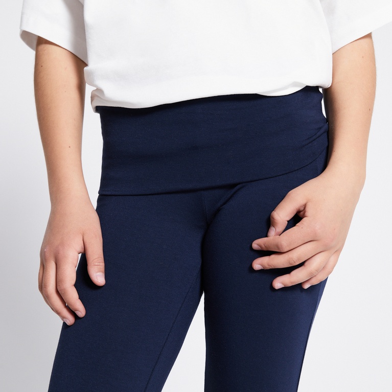Folded yoga pants "Noelle star" Navy